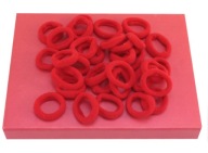 VLASOVÉ VÝLETY MALÉ LYCRA RED TIES 50 KS