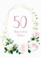 POZVÁNKA NA SVADOBNÉ VÝROČIE - Biele ruže