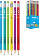 BB detská neónová ceruzka s gumou HB 295088