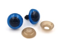 Oči Oči so závitom a svorkou pre maskotské hračky modré 20 mm 2 páry