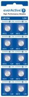 everAktívna batéria Alkaline AG13 G13 LR44 LR1154 A76 V13GA Strong 10 ks.