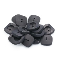 Gombíky 25mm dva otvory 10ks čierne