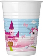 Jednorožec plastové poháre 200 ml 8 ks.