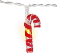 LED LAMPY CANDY CANE ČERVENÉ 1,2 m