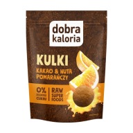 Zdravý snack kakaové guľky s nádychom pomarančových datlí Mandle Orechy 65g