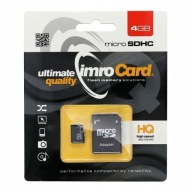 Pamäťová karta IMRO microSD 4GB CLASS 10 UHS-1 10