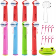 8x NÁHRADNÉ NÁSTROJE PRE ORAL-B COLOR/RED+ KRYT STIERAČA NA PÚŠKA