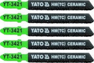 List do priamočiarej píly typu T, na keramiku, 5 ks YT-3421 YATO
