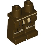 Lego New Legs Feet Dark Brown SW Jedi sw1227 Obi-Wan Kenobi 970c00pb1443