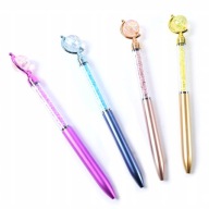 BALLPOINT GLOBUS DARČEK K NARODENINÁM KU DŇU ŽIEN MODRÁ NÁPLŇOVÁ SADA 4 ks