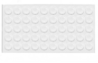50x Nárazník, samolepiaci silikónový tlmič fi10