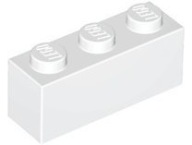 LEGO 3622 BRICK 1x3 biela NOVINKA (1g)