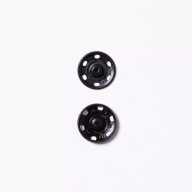 18mm kovové patentky na šitie, čierne