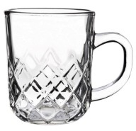 Sklenený hrnček, sklenený s uškom TOMMY, 230 ml
