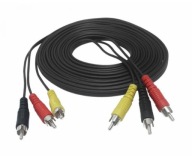 Kábel 3x RCA (cinch) - 3x RCA zástrčka 3m (0464)