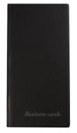 Vizitkár 120x240mm 96 vizitiek Biurfol Black WI-02
