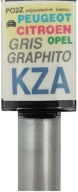 CITROEN KZA GRIS GRAPHITO FARBA ŠKRABANÝ DOTYK