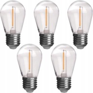 5x E27 LED ŽIAROVKA ŽIAROVKA PRE GIRLAND 1W TEP