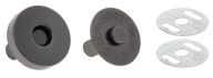 Magnetická spona 18/18 mm čierny nikel - 1 sada