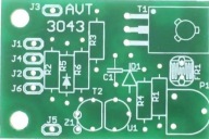 Alfanumerický ovládač podsvietenia displeja, AVT3043 PCB