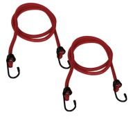 2 x ELASTICKÉ GUMOVÉ KÁBLO 100 cm UPEVŇOVANIE HÁKOV