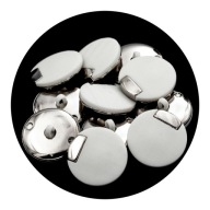 Gombíky 25mm pätka 10ks biele