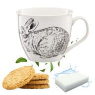 HRNKA NA KÁVU ČAJ KAKAOVÉ VEĽKÉ ZVIERATKÁ PORCELÁN 550 ML + ZADARMO