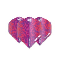 Šípkové pierka Mega Standard Pink Grafiti Winmau