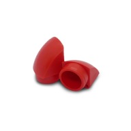 Červená čiapočka na 120mm rúčky /x2 kusy