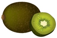 NÁLEPKA NA OKNO ZRKADLO NA NÁBYTOK KIWI OVOC