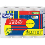 Floralys 3-vrstvová papierová utierka 4 ks