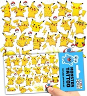 UMÝVAJÚCE DOČASNÉ TETOVANIE PRE DETI DETSKÉ PIKACHU ORIGINÁLNE DIZAJNY