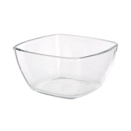 Altom Design štvorcová sklenená miska na občerstvenie, 12 cm, 500 ml