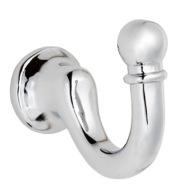 VEŠIAKOVÝ NÁSTENNÝ DRŽÁK HODINOVÝ HÁK NA ZÁCLONY AMIX - W006/C CHROM.