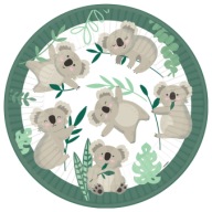 Koala taniere, okrúhly papier, 23 cm / 8 ks.