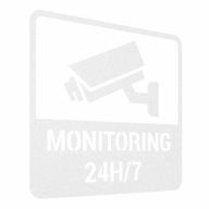 Nálepka - Monitoring 24/7 15x15 matná fólia