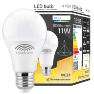 E27 LED žiarovka 11W 230V mikrovlnný snímač pohybu