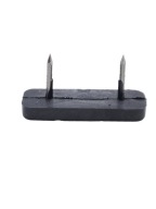 Obdĺžnikový nábytkový klzák s klincom 47x15 mm