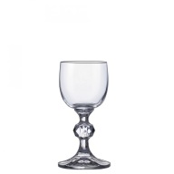 Bohemia Glass na stopke 50ml na vodku likér, univerzálna na alkohol