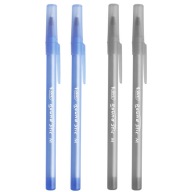 4 ks x BIC Round Stic Classic pero 1,0 mm: 2x modré a 2x čierne