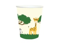 Safari narodeninové poháre 250ml, 6ks zvieratiek