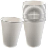 Papierová šálka na kávu, biela, 180ml, 50ks, 73mm