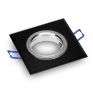 GLASS SQUARE BLACK halogénové svietidlo pre LED