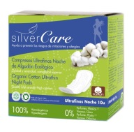SilverCare 100% BIO, ECO nočné vložky 10 ks
