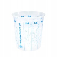 JANTAROVÝ pohár na miešanie farieb alebo lakov 1300 ml
