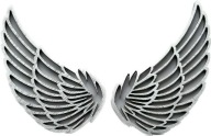 Angel Angel Wings Silver Single 6 ks
