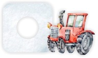 NÁLEPKA spínač svetla kontakt TRAKTOR nálepka izba pre chlapca a deti