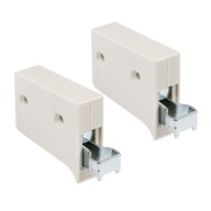 1 SET NASTAVITEĽNÝ NÁBYTOKOVÝ VEŠIAK DO SKRINÍK, UNIVERZÁLNY, BIELY