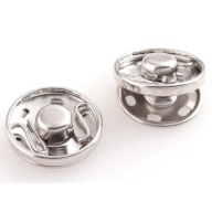 Patentky na šitie 21mm SILVER