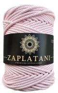 Splietaná bavlnená šnúra pre Macrame Candy Pink 5mm 100m